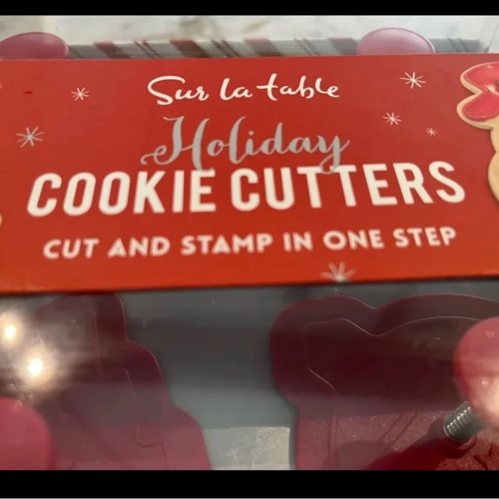 Sur La Table Christmas Cookie Cutters New in Package Set 4